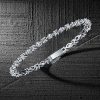 Marquise & Round Cut Cubic Zirconia Tennis Bracelet - 925 Sterling Silver Wedding Bracelet
