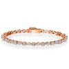 Marquise & Round Cut Cubic Zirconia Tennis Bracelet - 925 Sterling Silver Wedding Bracelet