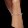 Marquise & Round Cut Cubic Zirconia Tennis Bracelet - 925 Sterling Silver Wedding Bracelet