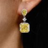 Sterling Silver Drop Earrings with Rhodium Finish | 9.52 CT. TW.