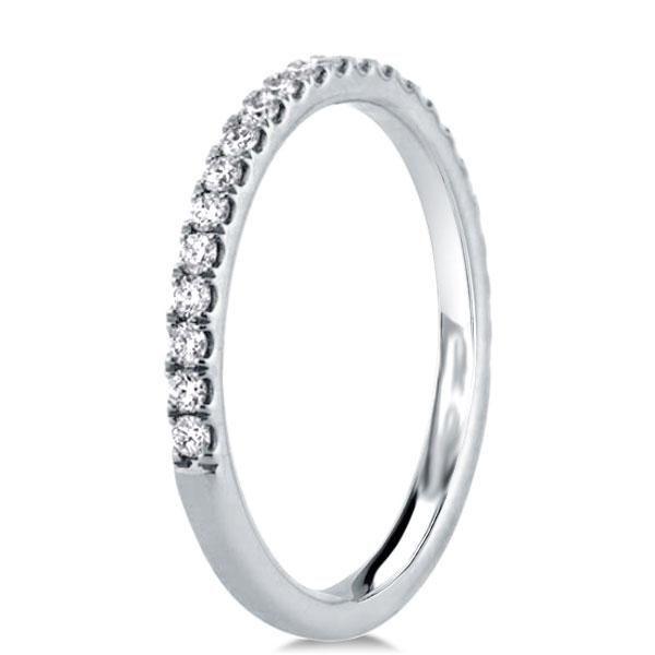 Emerald Three Stone Bridal Set - Sterling Silver Engagement Ring