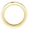 Asscher Cut Eternity Band - 18K Gold Plated Sterling Silver Wedding Ring