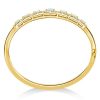 Opal Bangle Bracelet - Halo Opal Silver Bangle - Antique Style
