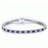 Classic Round Cut Tennis Bracelet for Women in 925 Sterling Silver