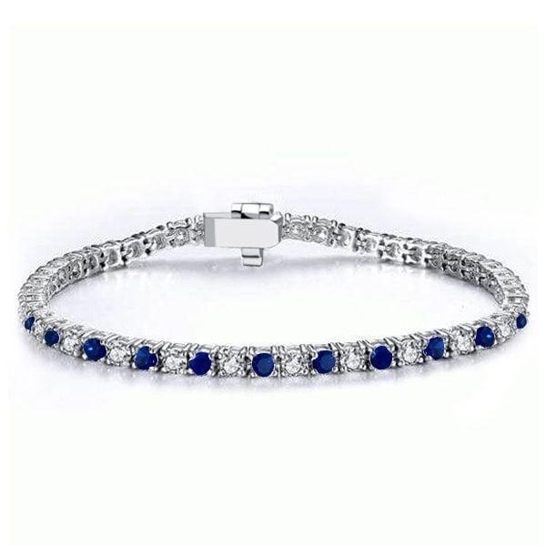 Classic Round Cut Tennis Bracelet for Women in 925 Sterling Silver