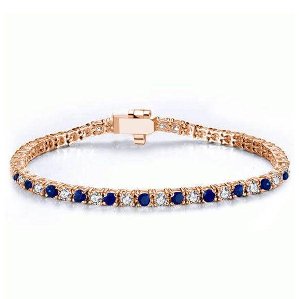 Classic Round Cut Tennis Bracelet for Women in 925 Sterling Silver