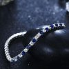 Classic Round Cut Tennis Bracelet for Women in 925 Sterling Silver