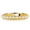 Sapphire Eternity Wedding Band for Women - 925 Sterling Silver, Round Cut, Two-Sided