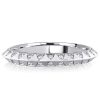 Sapphire Eternity Wedding Band for Women - 925 Sterling Silver, Round Cut, Two-Sided