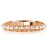 Sapphire Eternity Wedding Band for Women - 925 Sterling Silver, Round Cut, Two-Sided