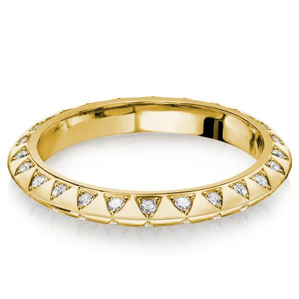 Sapphire Eternity Wedding Band for Women - 925 Sterling Silver, Round Cut, Two-Sided