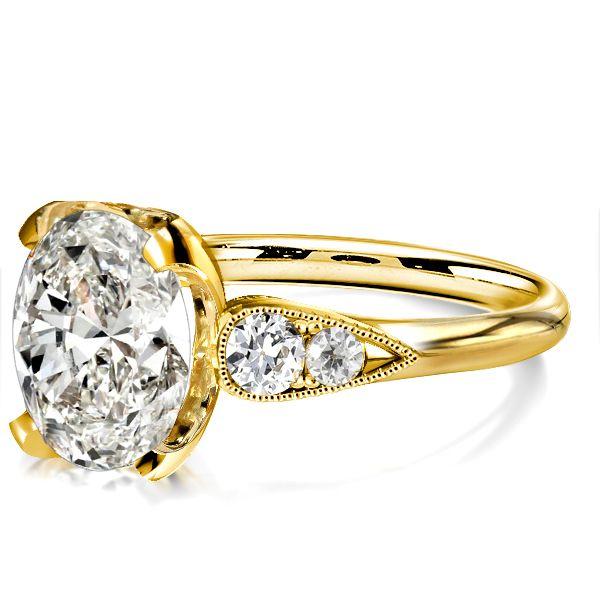 Oval Cut Sterling Silver Wedding Ring for Women - 2.5 CT Center Stone