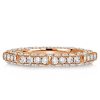 Triple Row Pave Wedding Band Ring for Women, 2.25 CT. TW., 925 Sterling Silver