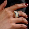1.84 CT. TW. 18K Gold Plated Sterling Silver Paved Diamond Wedding Band for Women