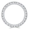 3.74 CT. TW. Channel Set Round & Baguette Eternity Wedding Band in Rhodium-Plated Sterling Silver