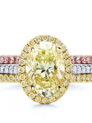 Sterling Silver Engagement Ring - 2.0 CT Center Stone, Multiple Plating Options