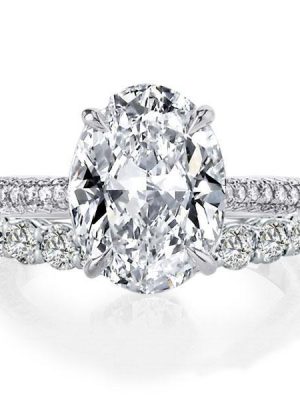 White Sapphire Sterling Silver Bridal Ring Set - 4.00 CT Center Stone
