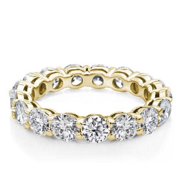 18K Gold Plated Sterling Silver Three Stone Engagement and Wedding Ring Set for Women
