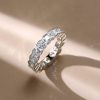 Cushion Cut Eternity Wedding Band - Bezel Set 925 Sterling Silver