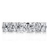 Sterling Silver Eternity Wedding Band for Women - Round Created White Sapphires