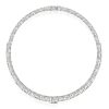 Princess Cut Tennis Necklace - 925 Sterling Silver, Rhodium Plated