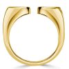 Pear Cut Open Ring Wedding Band in 925 Sterling Silver Adjustable Design