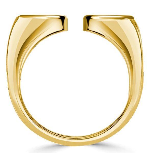 Pear Cut Open Ring Wedding Band in 925 Sterling Silver Adjustable Design
