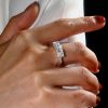 3 Stone Cushion Cut Sterling Silver Engagement Ring - Classic Style