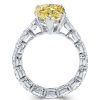 Pear Cut Yellow Topaz Engagement Ring - 925 Sterling Silver Promise Ring