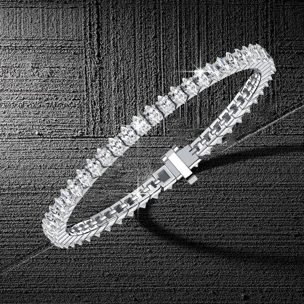 Marquise Cut Tennis Bracelet - Sterling Silver - 7.56 CT. TW