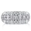 10.63mm Wide 925 Sterling Silver Wedding Ring with High Carat Weight