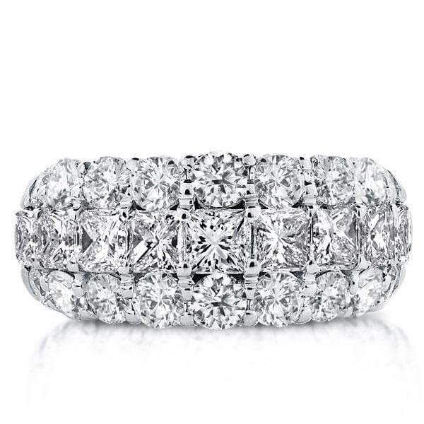 10.63mm Wide 925 Sterling Silver Wedding Ring with High Carat Weight