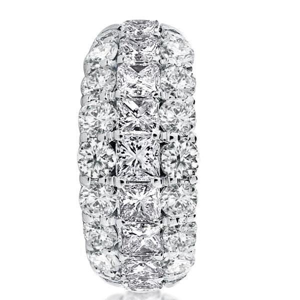 10.63mm Wide 925 Sterling Silver Wedding Ring with High Carat Weight