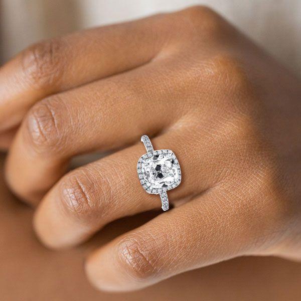 Sterling Silver Wedding Ring - 4.00 CT Center Stone - Contemporary Design