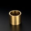 Men's Gold Titanium Wedding Band Ring - Wide Glaze Comfort Fit