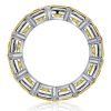 Yellow Asscher Cut Eternity Wedding Band - Sterling Silver - 10.7 CTW