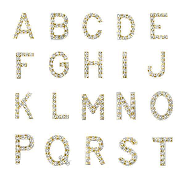 Personalized Initial Necklace - 18K Gold Plated Sterling Silver Bezel Letter Pendant