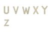 Personalized Initial Necklace - 18K Gold Plated Sterling Silver Bezel Letter Pendant