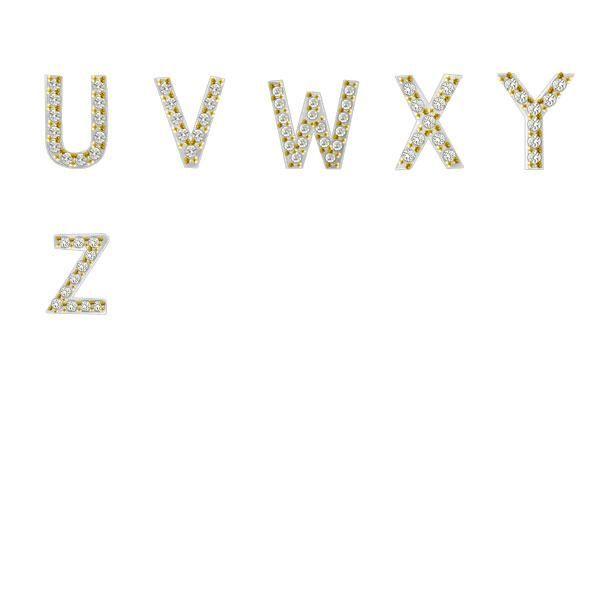 Personalized Initial Necklace - 18K Gold Plated Sterling Silver Bezel Letter Pendant