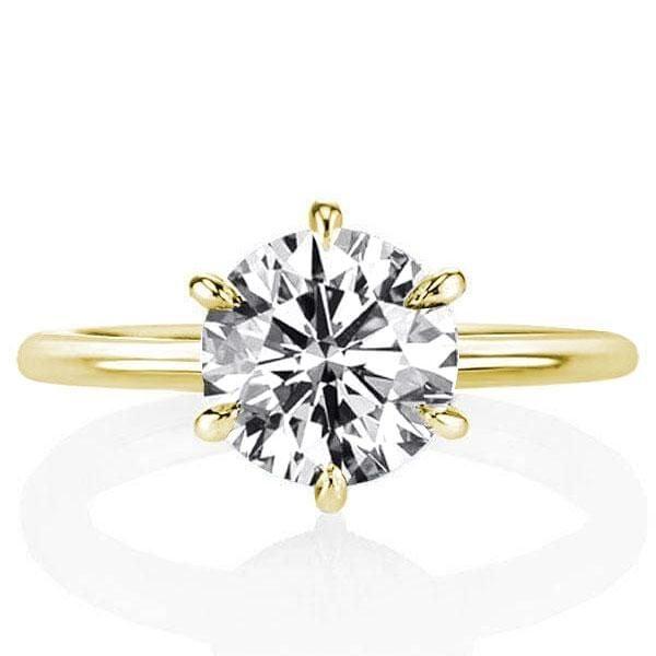 Hidden Halo Round Cut Engagement Ring and Bridal Set with 2.47 CT. TW. Stones