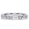 Scalloped Pavé Eternity Wedding Band Ring for Women in 925 Sterling Silver