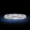 Scalloped Pavé Eternity Wedding Band Ring for Women in 925 Sterling Silver