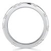 Scalloped Pavé Eternity Wedding Band Ring for Women in 925 Sterling Silver
