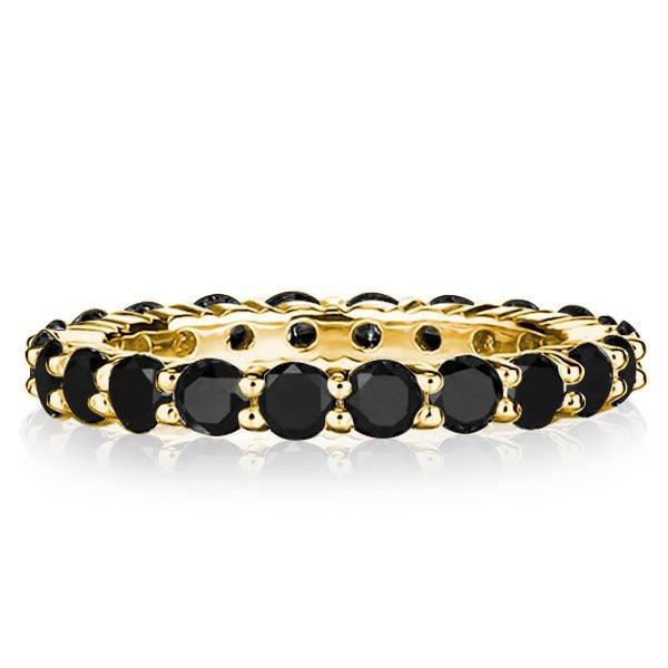 Eternity Wedding Band Ring, Classic Round Cut Stones in 925 Sterling Silver
