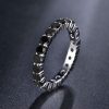 Eternity Wedding Band Ring, Classic Round Cut Stones in 925 Sterling Silver