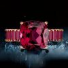 Cushion Cut Ruby Engagement Ring - 18K Rose Gold Plated Sterling Silver