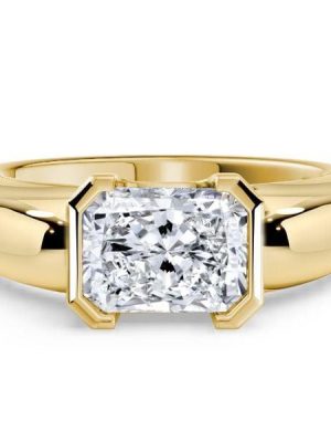 Radiant Cut Engagement Ring in 18K Gold Plated Sterling Silver (1.75 CT. TW.)