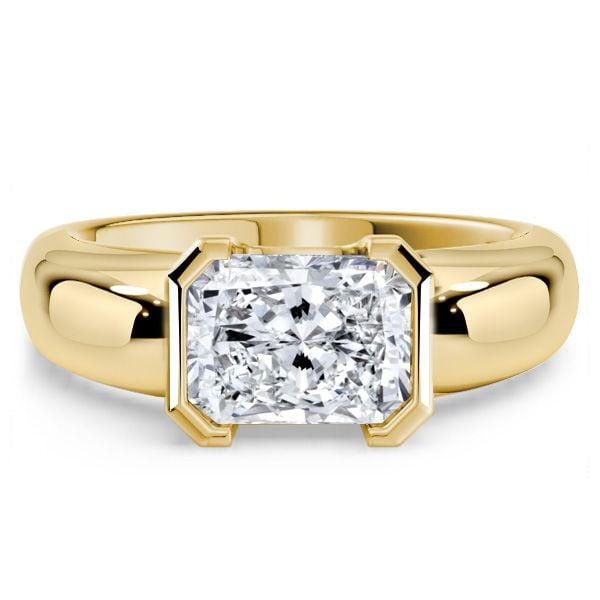 Radiant Cut Engagement Ring in 18K Gold Plated Sterling Silver (1.75 CT. TW.)