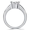 Cushion Cut Blue Sapphire Ring for Women - 925 Sterling Silver Fashion Ring