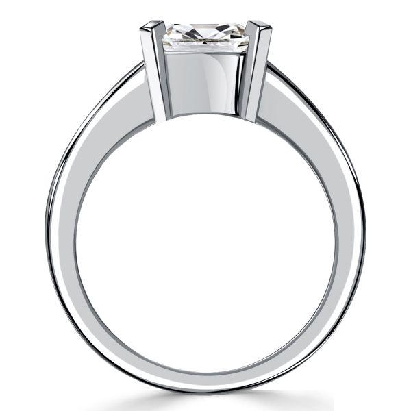 Cushion Cut Blue Sapphire Ring for Women - 925 Sterling Silver Fashion Ring